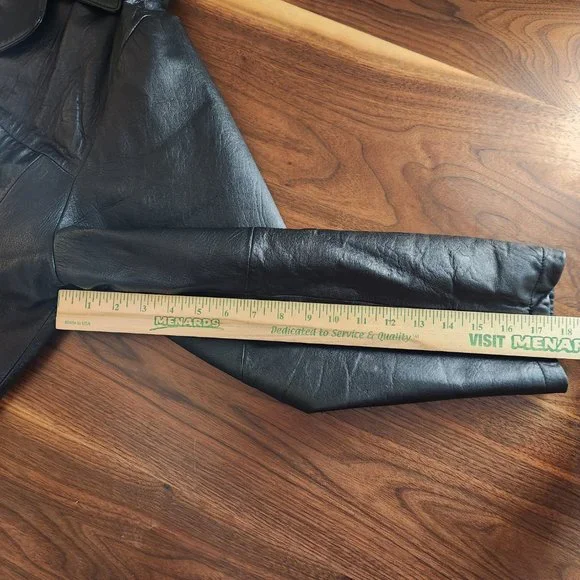 Wilsons Leather Mens Pelle Studio Thinsulate Black Jacket Removable Vest Large - Picture 15 of 15